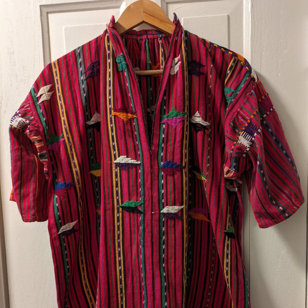 Vintage Popover Short-Sleeve Printed Shirt